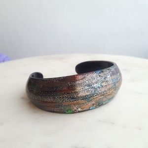 🌙Dichroic Glass Cuff Bracelet